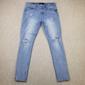 Lucky Brand Brooke Skinny Jeans Womens 8/29 Blue Light‎ Wash Distressed